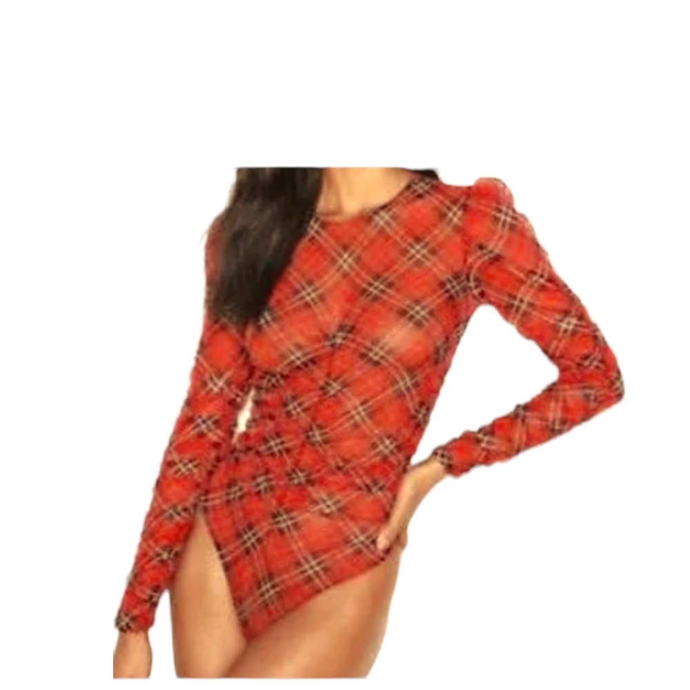 🌺VICTORIAS SECRET. ●RED BODYSUIT●